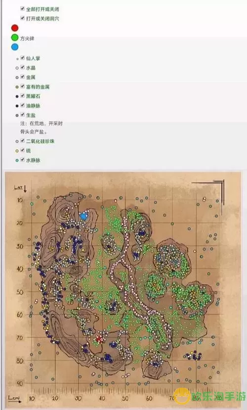 方舟生存进化手游所有图鉴位置-方舟生存进化图鉴位置地图图1