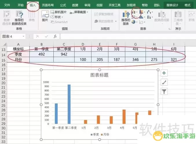 如何在Excel中一键为每行数据生成折线图的详细教程图3