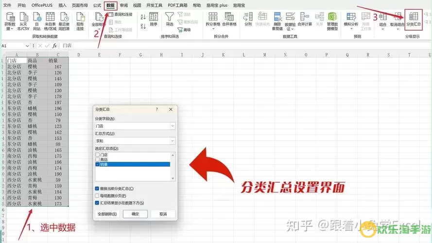 wps excel分类汇总怎么做图1